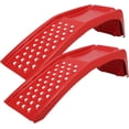 thumbnail image 1 of Heavy Duty Steel Car Ramps, 8000 Lbs Capacity Vehicle Service Ramps with 8-Inch Lift for SUV and Truck Oil Change, 2 Pack，Red, 1 of 5