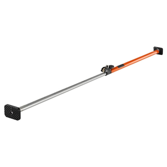 Heavy-Duty Steel Cargo Bar with Non-Slip Pads, 40-73 Inch Telescoping Load Lock Bar