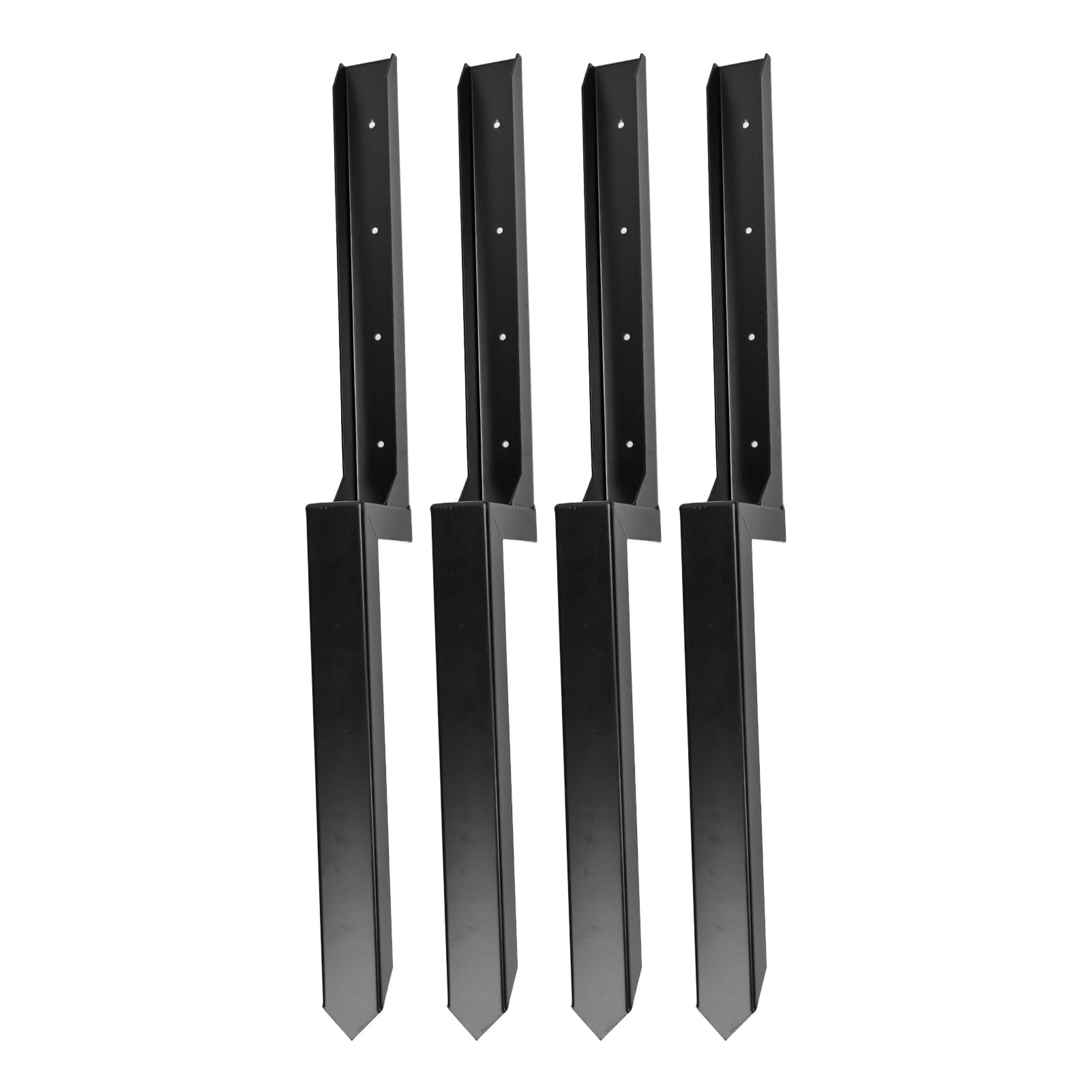 Heavy Duty Steel Fence Post Repair Kit With H Shape Design Tilted & Broken Wood Fence Support