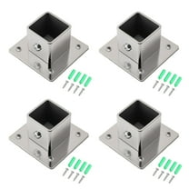 Heavy Duty Steel Flange Base Pipe Bracket Wall Mounted Closet Rod Holder for Shelving Storage