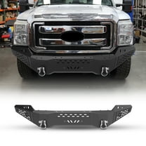 Heavy Duty Steel Front Bumper Compatible with 2011-2016 Ford F-250/F-350 with Side Wings(A),with 2 D-Rings