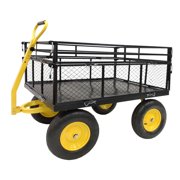 Meishen 1400 lbs Capacity Heavy Duty Steel Garden Cart with Foldable