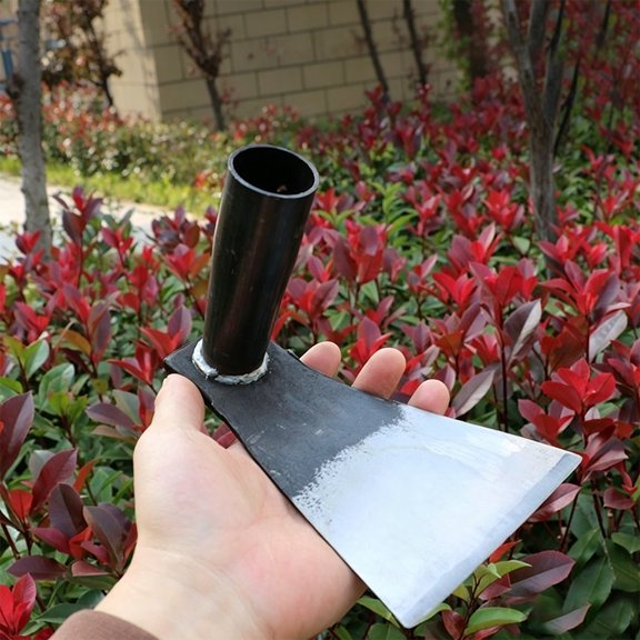 5.9IN Steel Garden Hoe Head, Wide Flat Blade for Weeding & Soil