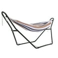 thumbnail image 1 of Heavy Duty Steel Hammock Stand,550 LBS Capacity Hammock Frame,Weather Resistant,Adjustable Rack for Indoor Outdoor,Easy to Assemble,Fits 9 to 14 Ft Hammocks, 1 of 8