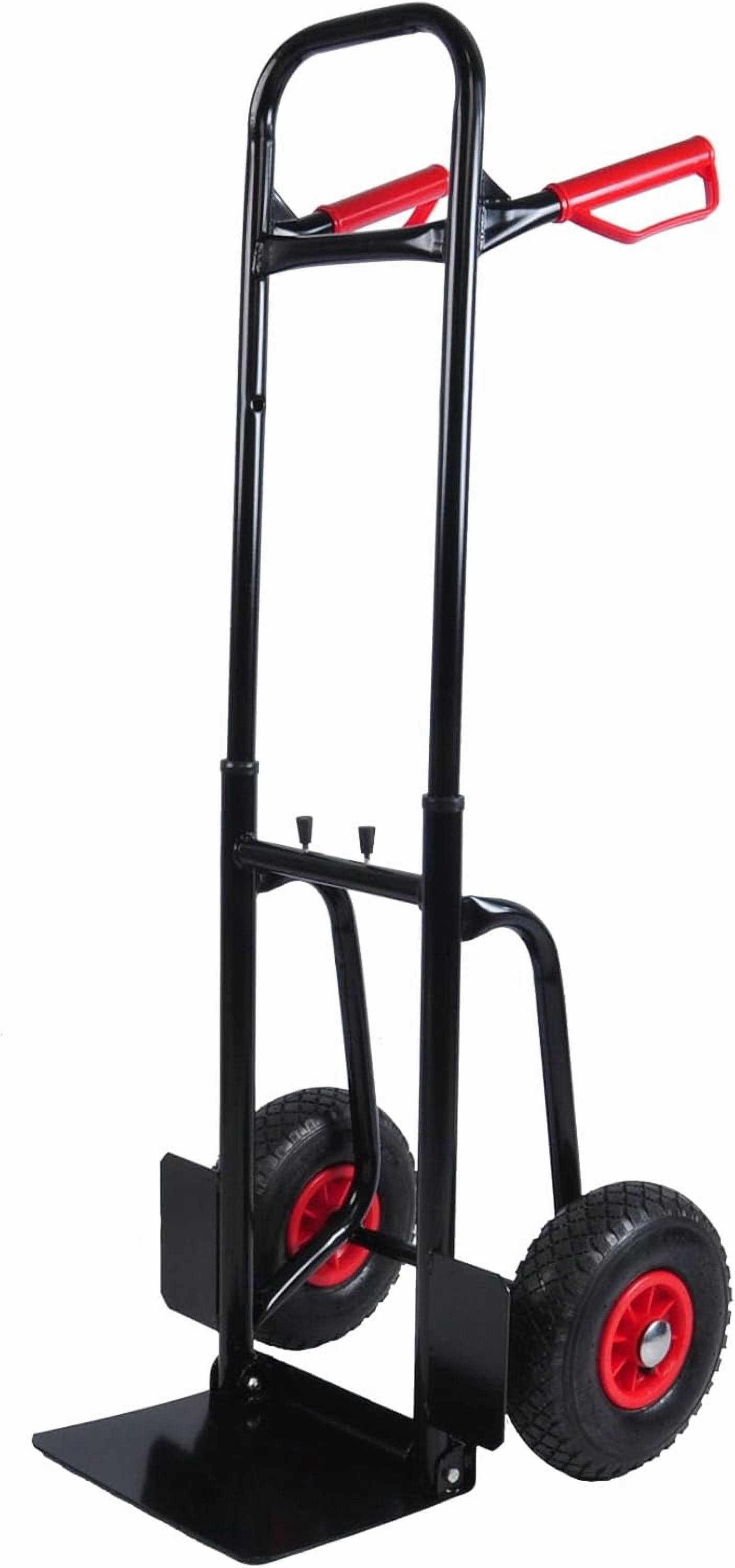Heavy Duty Steel Hand Truck with Double Handles 330 lb Capacity Trolley