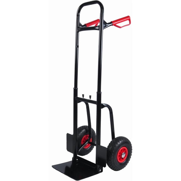 Heavy Duty Steel Hand Truck with Double Handles 330 lb Capacity Trolley