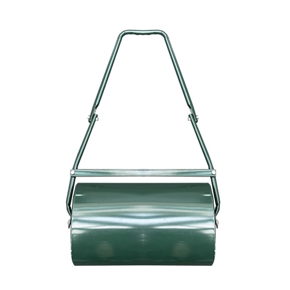 Heavy Duty Steel Lawn Roller Water/Sand Fillable Drum, U-Shaped Ergonomic Handle Ideal for Lawn Leveling, Seeding, Sod Installation, Garden & Yard Care 36L Capacity