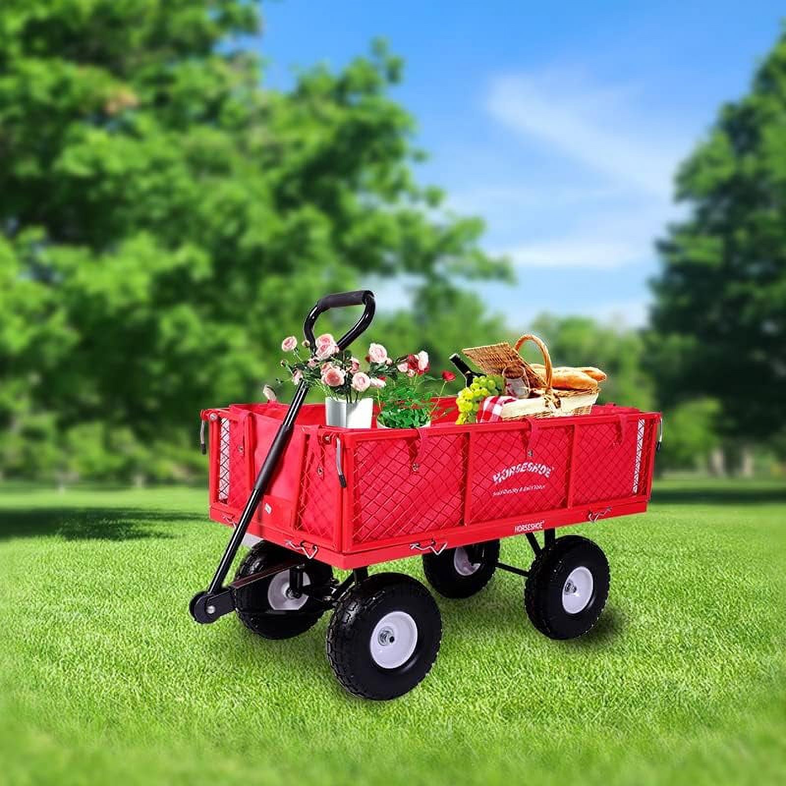 heavy-duty-steel-mesh-garden-cart-utility-wagon-w-removable-sides