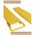 thumbnail image 1 of Heavy Duty Steel Pallet Fork Extensions for Forklift Trucks – 96 Inch Length, 4.5 Inch Width, Industrial Rated, Enhanced Load Handling – Yellow – Variant: Length 96 inches, 1 of 8