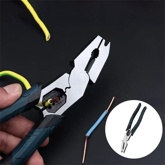 Heavy Duty Steel Pliers, Industrial Grade Multifunctional, Bent Nose Tiger Pliers for Workshop, Needle Nose Pliers, Jewelry Repair Tool, Precision Pliers​