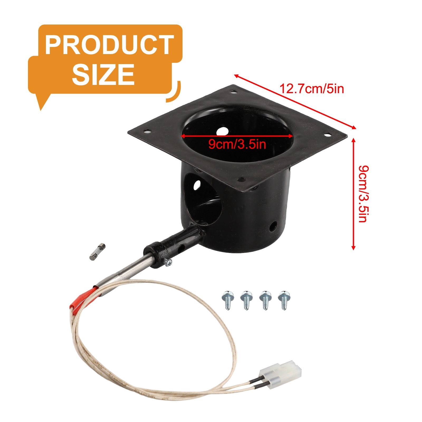 Heavy Duty Steel Porcelain-Enameled Fire Burn Pot Rod Ignition Kit for ...