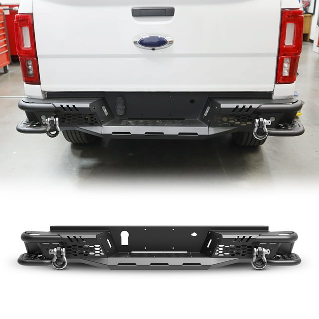 Heavy Duty Steel Rear Bumper Compatible with Ford Ranger 2019 2020 2021 ...