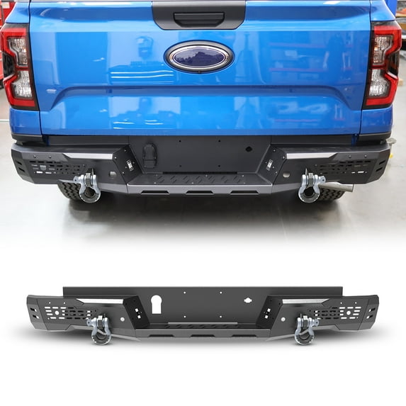 Heavy Duty Steel Rear Bumper Fits for 2024 2025 Ford Ranger,Type 1