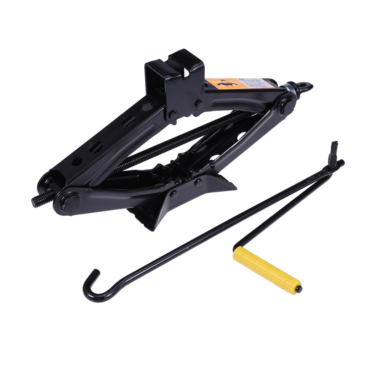 Heavy Duty Steel Scissor Jack 2 Ton (4400 lbs) Capacity Scissor Lifting Jack with Crank for Car/SUV/ ,Black