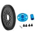 thumbnail image 1 of Heavy Duty Steel Spur Gear and Aluminum Mount Kit for Tamiya TT02 RC Crawler Transmission Durability Mount, 1 of 2