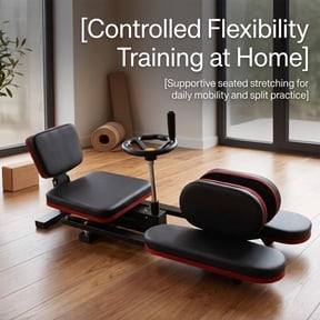 Heavy-Duty Steel Stretch Machine, 240Rotation Black Leg Stretcher Machine, Split Machine Training Equipment Metal Leg Stretcher for Ballet