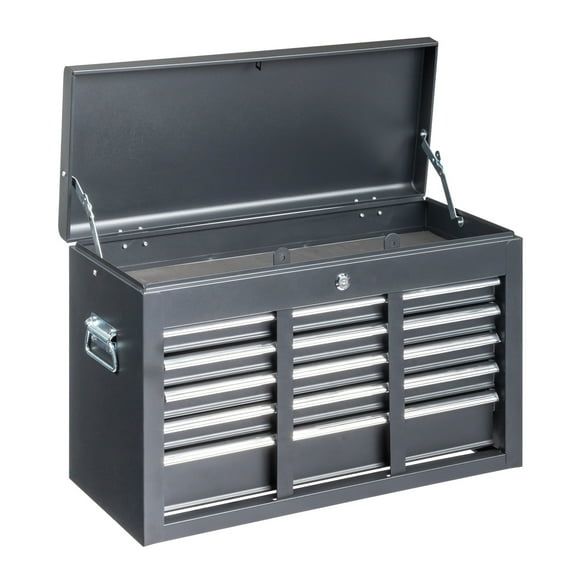 Heavy Duty Steel Tool Box, Black Large Capacity for Truck Bed or Trailer