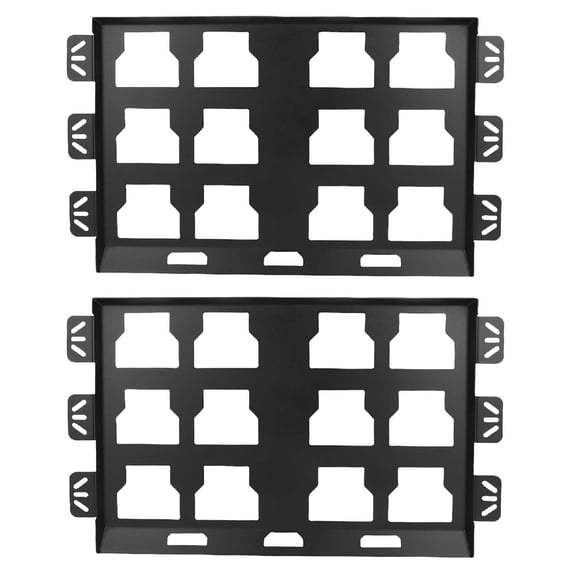 Heavy Duty Steel Toolbox Wall and Floor Mounting Plate Base Bracket Set Compatible with Packout Systems, Pack of 2 (22.8 x 13.8 in / 58 x 35 cm)