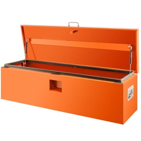 Heavy Duty Steel Truck Bed Toolbox – 36 Inch, Dual Split Lids, Weatherproof & Lockable Metal Storage Chest, Gas Strut Assisted, Utility Vault for Pickup/Trailer/RV/Flatbed/Tradesman Equipment