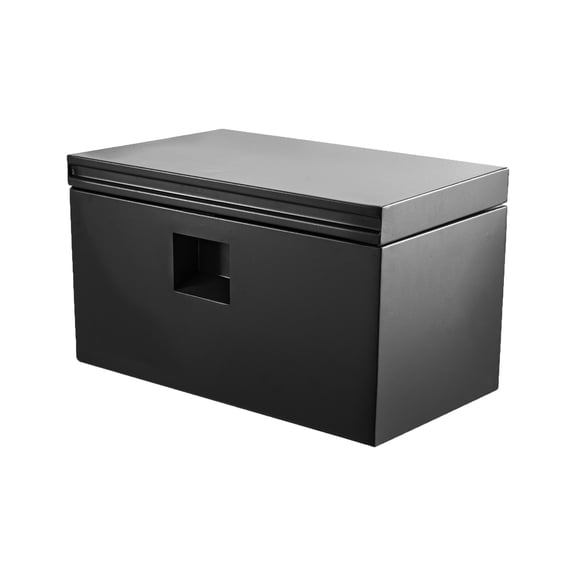 Heavy Duty Steel Truck Bed Toolbox - Weatherproof, Lockable Split Lift, Grooved Lid - Gas-Shock Assisted, Secure Storage Chest for Pickup, Trailer, RV, Flatbed, Tradesman, Durable Utility Vault