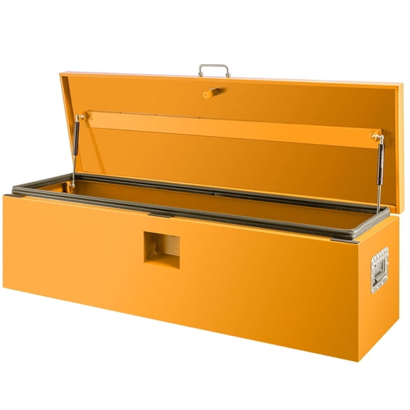 Heavy Duty Steel Underbody Truck Tool Box for Pickup RV Toolbox Truck Bed Toolboxes, Lockable Storage Chest Waterproof Truck Chest with Lock