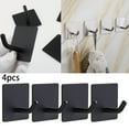 thumbnail image 1 of Heavy Duty Stick Hooks for Hanging Stainless Steel Hook Holders - 4 Pack for Organization and Storage Solutions, 1 of 6