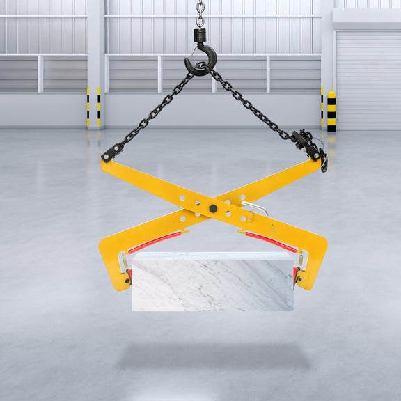 Heavy Duty Stone Lifting Clamp Scissor Lifter Adjustable 14-35in Stone Clamp