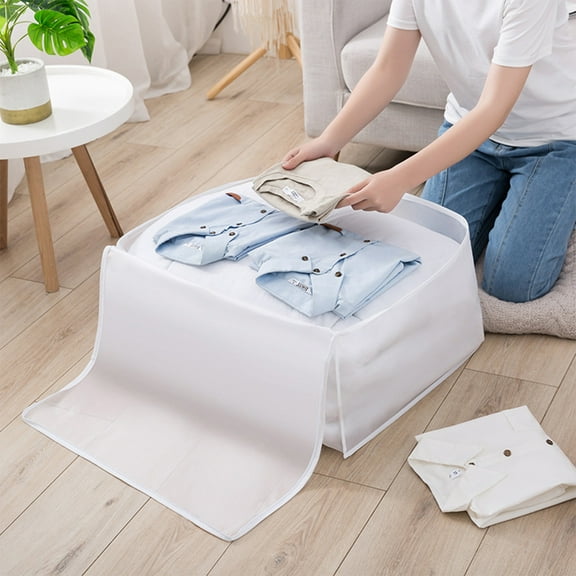 Heavy Duty Storage Bag - Large Multipurpose Laundry Hamper Liner - Breathable Clothes Storage Sack for Comforters, Blankets, Travel - Foldable Linen Basket, Suitcase Organizer