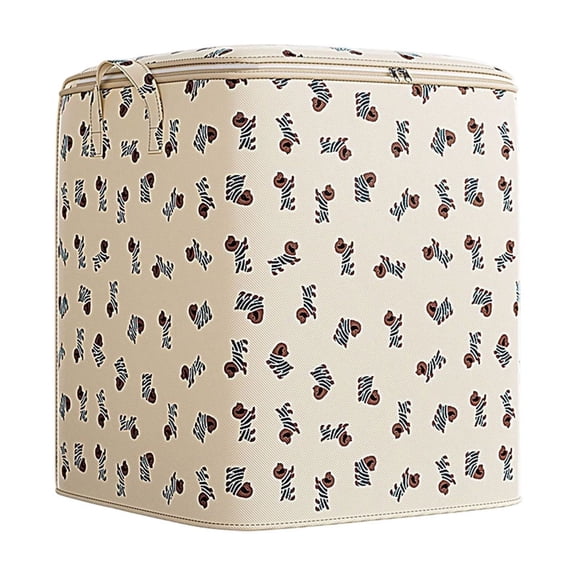 Heavy Duty Storage Bag with Reinforced Handles, Large Capacity Clothing Quilt Storage Bag Moving Packing Bag, Thickened Double Zipper Space-Saving Container