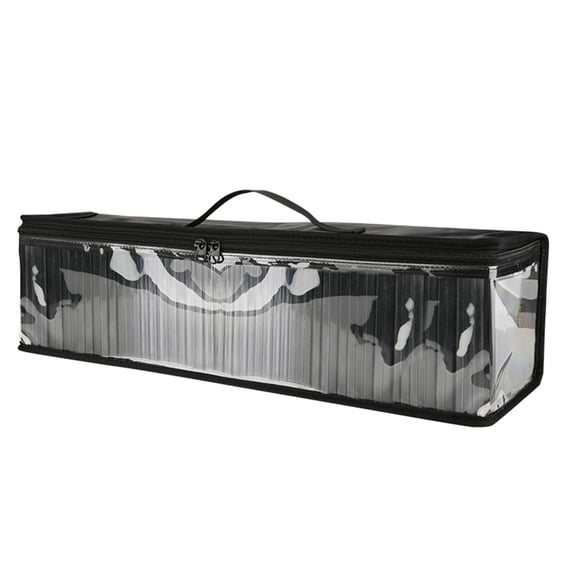 Heavy Duty Storage Bag with Secure Zipper, Clear Window Organizes 50 Discs for Indoor Outdoor Carrying & Easy Access