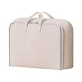 thumbnail image 1 of Heavy Duty Storage Bags for Clothes with Reinforced Handles Extra Large Space Saving Travel Tote Bag Thickened Double Zipper Organizer for College Dorm Moving Supplies, 1 of 8