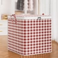 thumbnail image 1 of Heavy Duty Storage Bags with Reinforced Handles, Extra Large Moving Totes for Clothes Blankets Comforters, Double Zipper Collapsible for Space Saving, 1 of 7