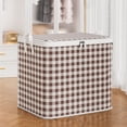 thumbnail image 1 of Heavy Duty Storage Bags with Reinforced Handles, Extra Large Moving Totes for Clothes Blankets Comforters, Double Zipper Collapsible for Space Saving, 1 of 9
