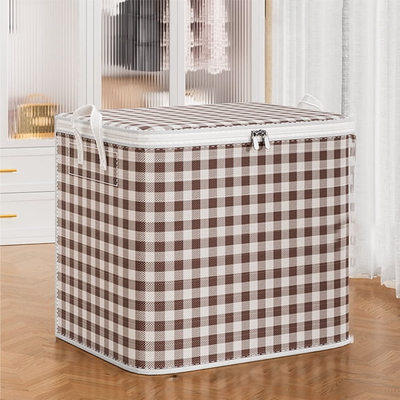 Heavy Duty Storage Bags with Reinforced Handles, Extra Large Moving Totes for Clothes Blankets Comforters, Double Zipper Collapsible for Space Saving