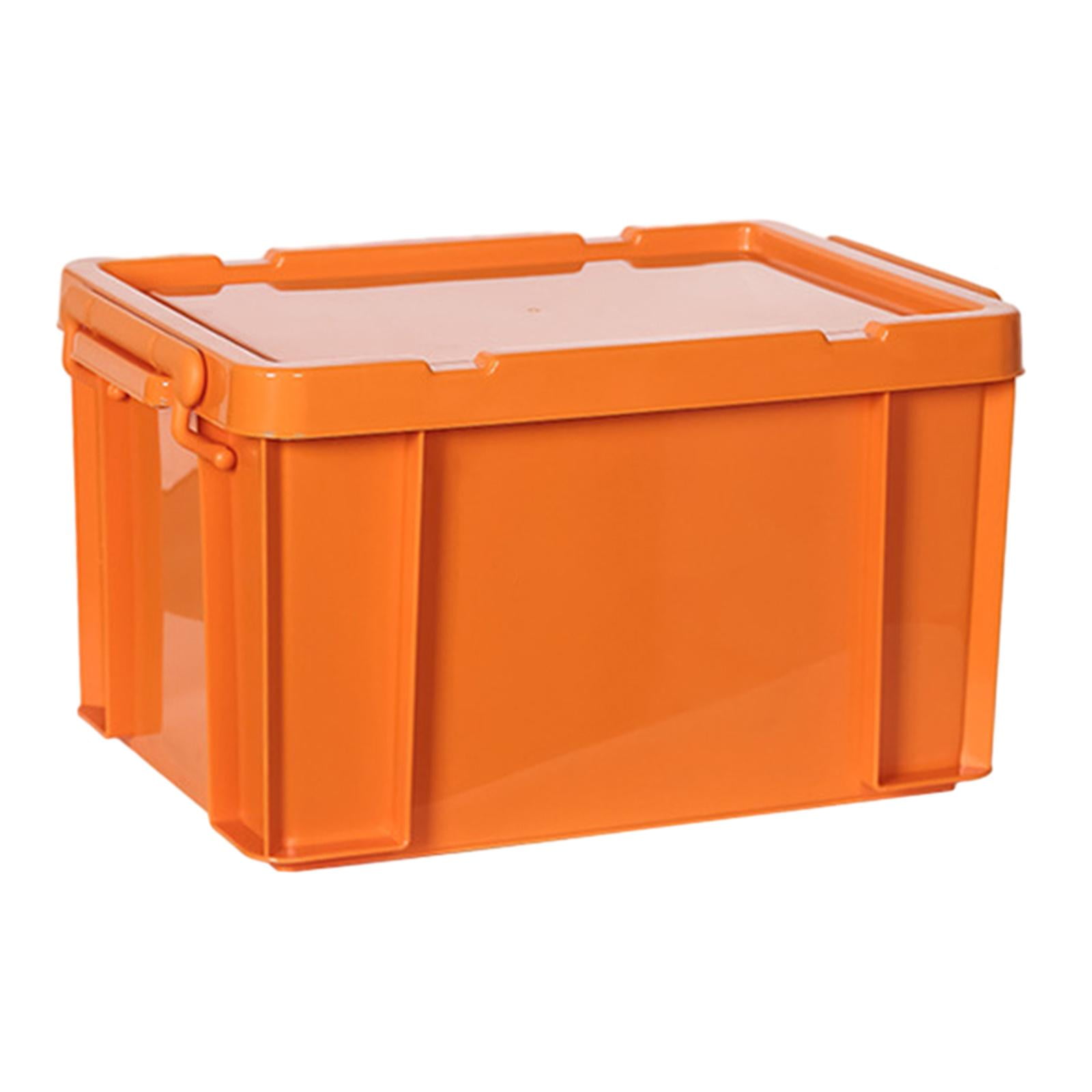 Heavy Duty Storage Bins, PP Storage Box, Durable Stackable Camping Storage  Container for Moving House, Storage Room, Shoes, Shelf, Closet Orange