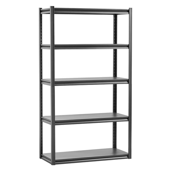 Heavy Duty Storage Shelves 18" D x 40" W x 72" H 5-Tier Garage Storage Shelving Unit with 2000 lbs Load Capacity, Adjustable Metal Shelves with Rust-Resistant Powder Coating for Garage or Warehouse