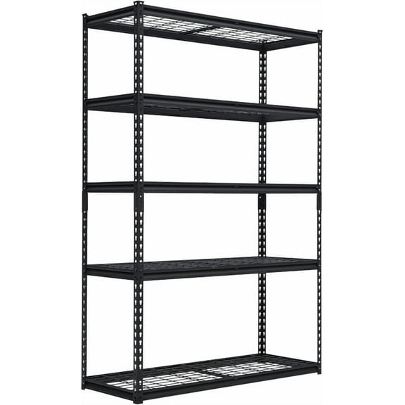 Heavy Duty Storage Shelves - 48x18in, 2500lbs Load Bearing, Durable Storage Shelves, Adjustable Height Garage Storage Shelving, Metal Storage Utility Rack Shelf Unit, Easy Assemble