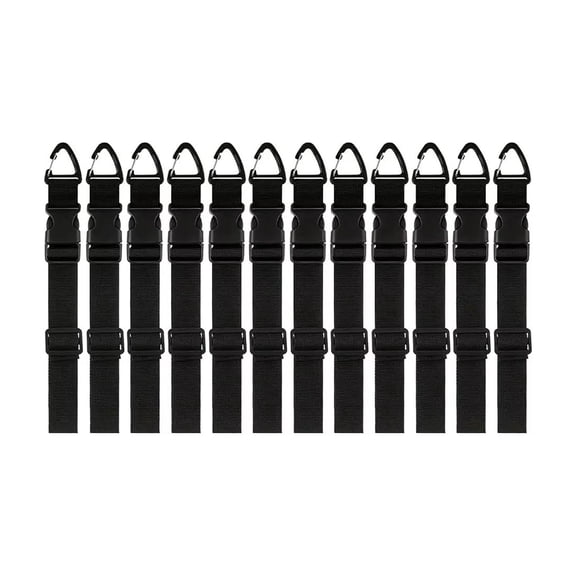 Heavy Duty Storage Straps with Triangle Buckle Extension Cord Organizer and Garden Hose Hanger for Garage Wall Mount 18 Inches