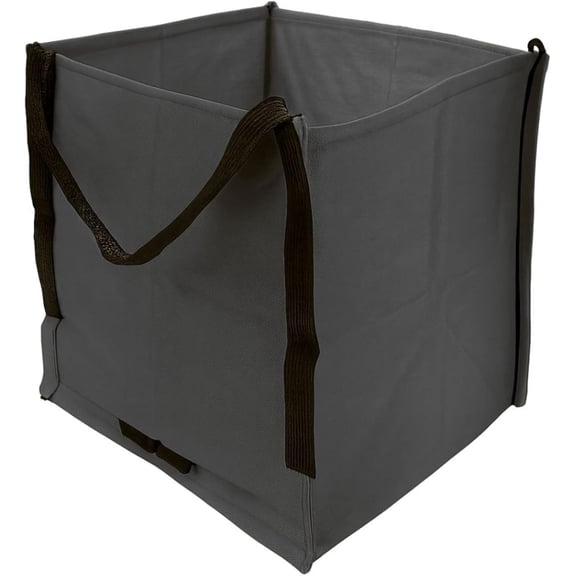 Heavy Duty Storage Tote Bag 22-Gallon, Gray | Rugged Woven Polypropylene Moving Bag, Reusable Self-Standing Design, Holds up to 500 Pounds