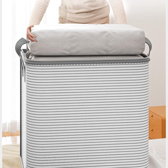 Heavy Duty Storage With Reinforced Handles Extra Large Storage Bags For Clothes Tote Bag Thickened Double Zipper For Space Saving Travel