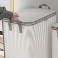 thumbnail image 1 of Heavy Duty Storage With Reinforced Handles Extra Large Storage Bags For Clothes Tote Bag Thickened Double Zipper For Space Saving Travel, 1 of 9