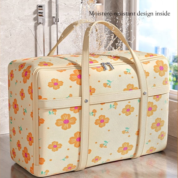 Heavy Duty Storage With Reinforced Handles Extra Large Storage Bags For Clothes Toys Christmas Decoration Organizer Tote Bag Thickened Double Zipper