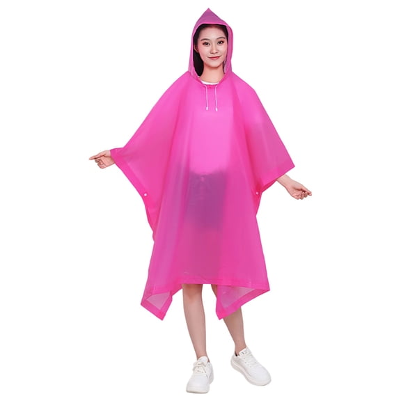 Heavy Duty Stormproof Reusable Rain Jacket, Thickened Portable Raincoat, Adult Waterproof Outerwear For Mountaineering Hiking Camping Travel