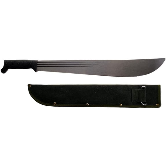 Heavy Duty Straight Edge 18 Inch Machete with Grip Handle and Sheath
