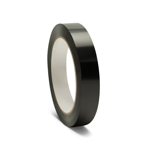 SSBM Heavy Duty Strapping Tape, Bundling Tape Roll, Black, 0.5 Inch x 60 Yards, 10368 Pack