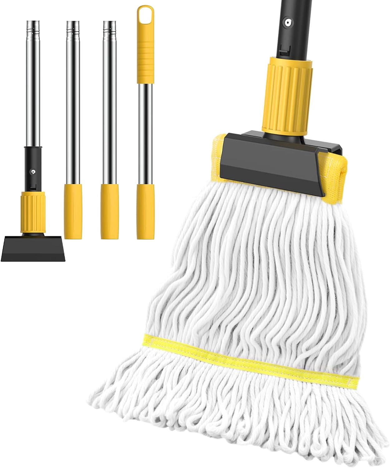 Heavy Duty String Wet Mop for Floor Cleaning, Commercial Industrial ...