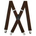 thumbnail image 1 of Heavy Duty Strong Clips Adjustable Elastic X Back Braces Big and Tall Men's Suspenders, 1 of 7
