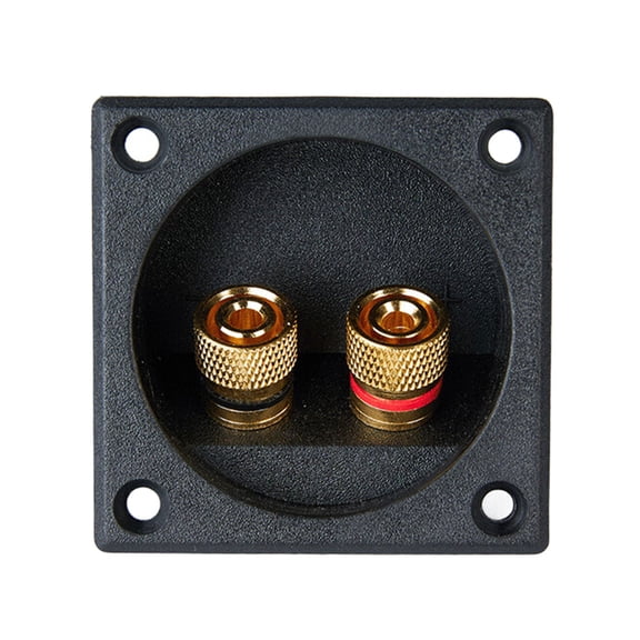 Heavy Duty Subwoofer Terminals Box 4mm Base Plate Reduces Resonances For Clear Sound Output
