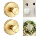 thumbnail image 1 of Heavy Duty Suction Cup Hooks, 2025 New Model Waterproof No-Drill Shower Hooks for Towels, Robes, Coats, Wreaths, Wall Mount Hook for Bathroom, Kitchen and Wreath Hanger for Front Door Gold, 1 of 6