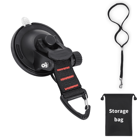 Heavy Duty Suction Cup Hooks with Dog Bathing Tether, Dog Grooming Tub Restraint Nylon Leash Securing Hook with Adjustable Collar for Pet Dog Cat Shower and Grooming